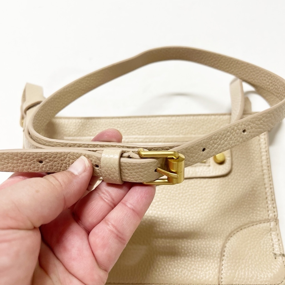 Rebecca Minkoff Womens Sand Dune Tan Square Regan Leather Crossbody Bag - Picture 8 of 10
